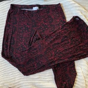 Full Tilt tribal pattern flare pants
